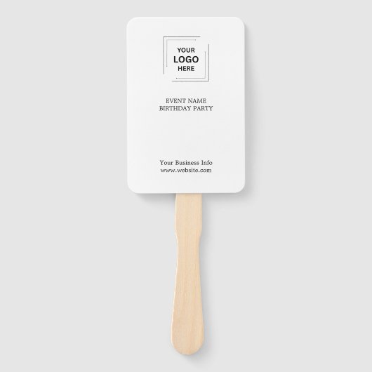 Event Branding | Auction Paddle Modern Logo ハンドファン (正面)