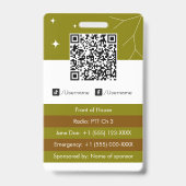 Event Coordinator バッジ (裏面)