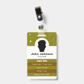 Event Coordinator バッジ (正面 （クリップ付）)