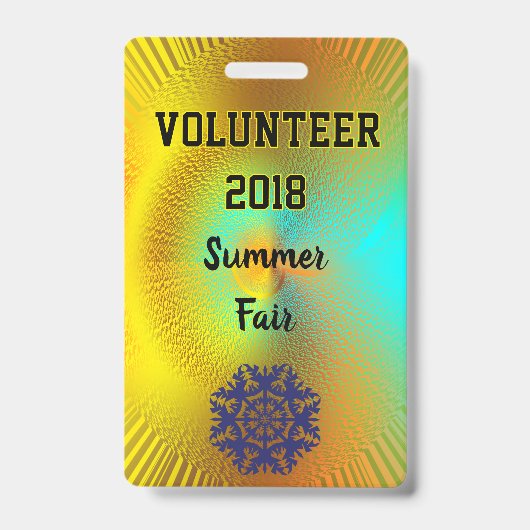 Event Entry ID Badge バッジ (正面)