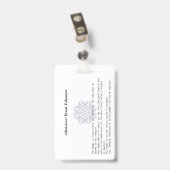 Event Entry ID Badge バッジ (裏面 (クリップ付))
