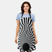 Event Horizon 3d Black hole エプロン (着用した状態)