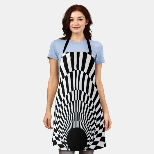 Event Horizon 3d Black hole エプロン (着用した状態)