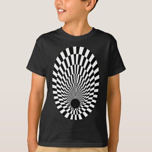 Event Horizon 3d Black hole Tシャツ (正面)