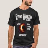 Event Horizon Telescope Sagittarius Black Hole Tシャツ (正面)