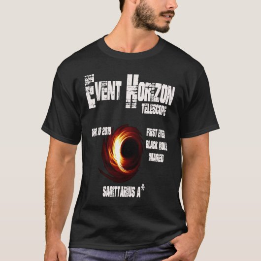 Event Horizon Telescope Sagittarius Black Hole Tシャツ (正面)