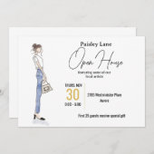 Event Invitation for open house or other 招待状 (正面/裏面)