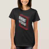 Event Photographer Job Title Appreciation Retro Tシャツ (正面)