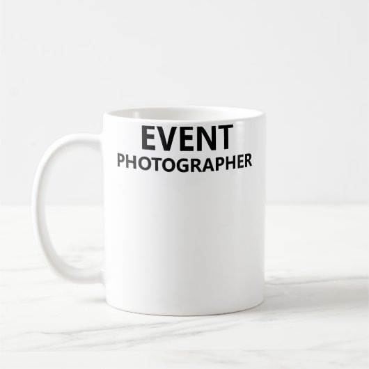 Event Photographer Official Staff Job Employee Pho コーヒーマグカップ (左)