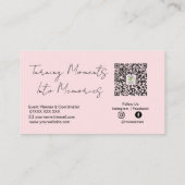 Event Planner Business Card Elegant Professional  名刺 (裏面)