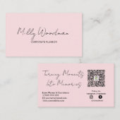 Event Planner Business Card Elegant Professional  名刺 (正面/裏面)