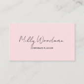 Event Planner Business Card Elegant Professional  名刺 (正面)