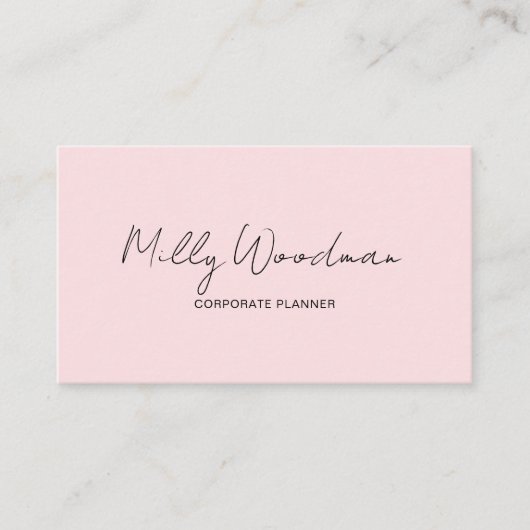 Event Planner Business Card Elegant Professional  名刺 (正面)
