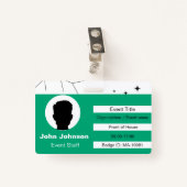 Event Staff バッジ (正面クリップ)