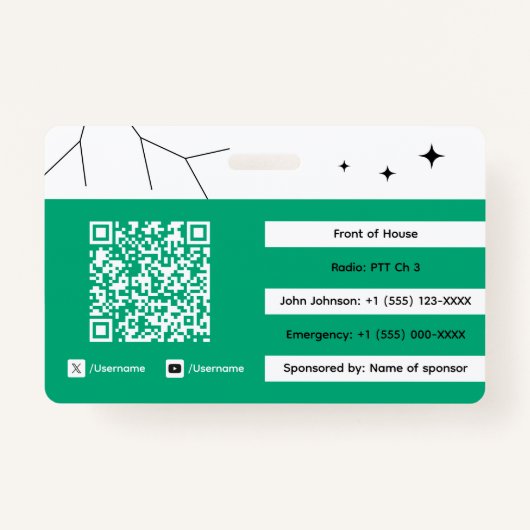 Event Staff バッジ (裏面)