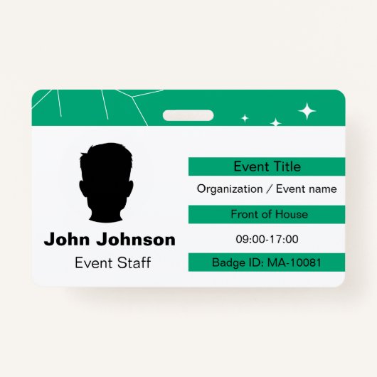 Event Staff バッジ (正面)