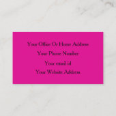 Event Wedding Planner Pink Purple Glitter Girly 名刺 (裏面)