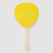 Eventail Colorus mariage - Jaune Citron ハンドファン (裏面)