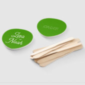 Eventail colorus - Vert citron ハンドファン (組立なし)