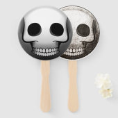 Éventail Skullmoji ハンドファン (正面&裏面)