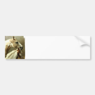 Eventingの灰色の馬のバンパーステッカー バンパーステッカー
