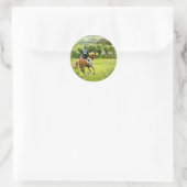 Eventing Horse Stickers ラウンドシール (バッグ)