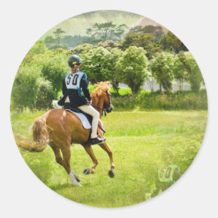 Eventing Horse Stickers ラウンドシール