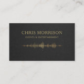 Events & Entertainment Music Black Gold QR Code 名刺 (正面)