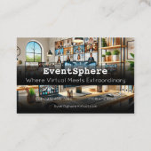 EventSphere Virtual Business Card Connectのスタイル 名刺 (裏面)