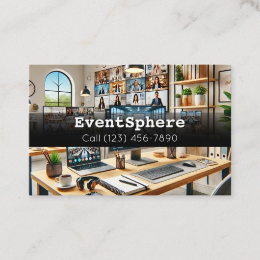 EventSphere Virtual Business Card Connectのスタイル 名刺 (正面)