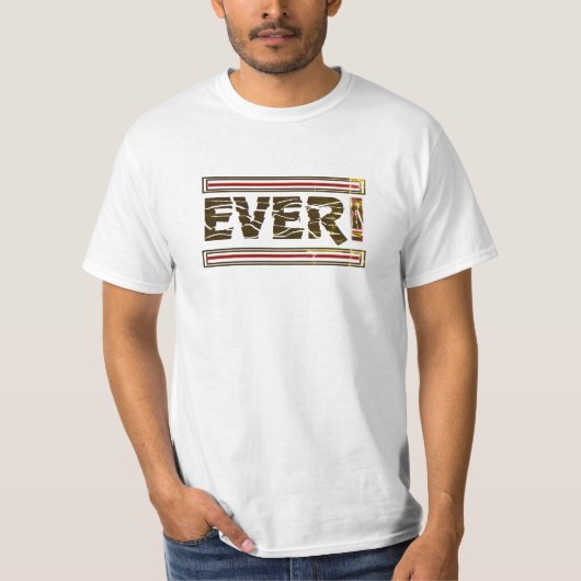 Ever! - メンズ・レディース兼用 白 半袖Tシャツ Tシャツ (正面)