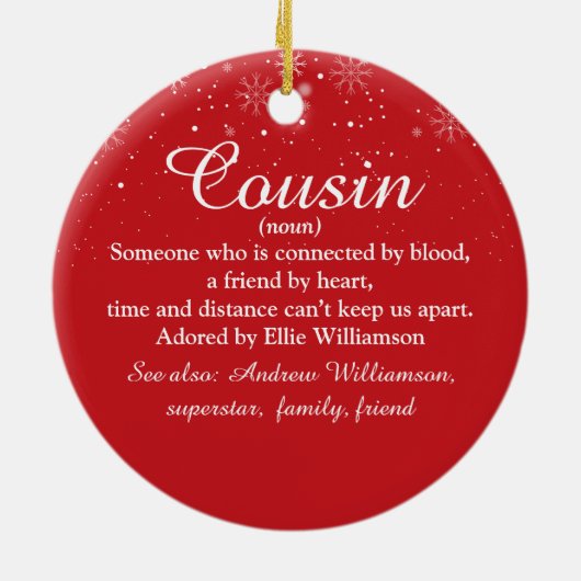 Ever 最高の Facious Definition Snowflakes写真 セラミックオーナメント (裏面)