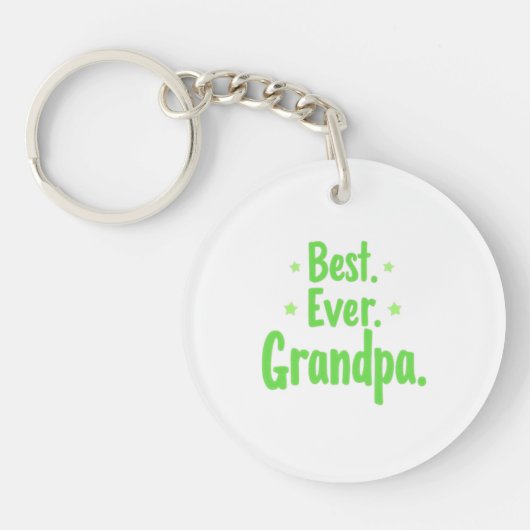 Ever 最高の Grandpa Keychain – 彼のためのカスタムギフト キーホルダー (正面)
