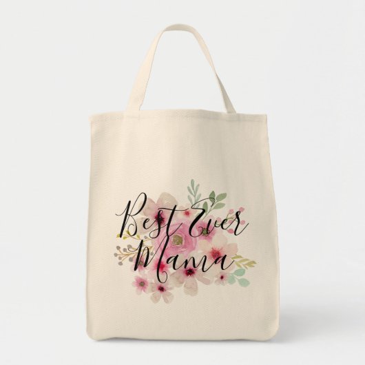 EVER 最高の MAMA -フローラマザーズの日の贈り物,誕生日 トートバッグ (正面)
