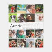 Ever 最高の Olums、Auntie Definition 16枚の写真 フリースブランケット (正面)