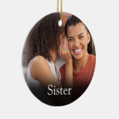 Ever 最高の Sister Definitionフォトピガーリーンク セラミックオーナメント (右)