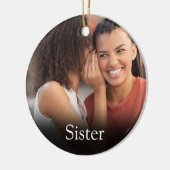 Ever 最高の Sister Definitionフォトピガーリーンク セラミックオーナメント (左)
