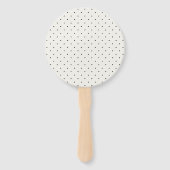 Ever After書道スクリプトシック結婚式 プログラム ハンドファン (裏面)