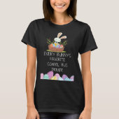 ever bunny s favorite school bus driver Easter day Tシャツ (正面)