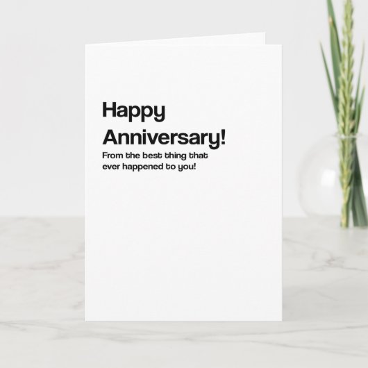Ever Occured おもしろい Anniversary Card カード (正面)