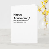 Ever Occured おもしろい Anniversary Card カード (黄色い花)