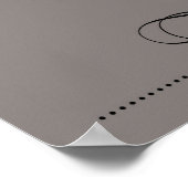 ever thine, ever mine, ever ours, print, charcoal ポスター (角)