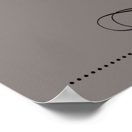 ever thine, ever mine, ever ours, print, charcoal ポスター (角)