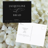 Ever Your B/W Wedding Save the Date ポストカード