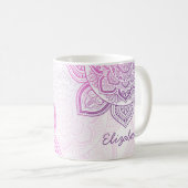 Everbloom Mandala 11 oz. Personalized Mug コーヒーマグカップ (正面右)
