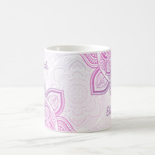 Everbloom Mandala 11 oz. Personalized Mug コーヒーマグカップ (中央)