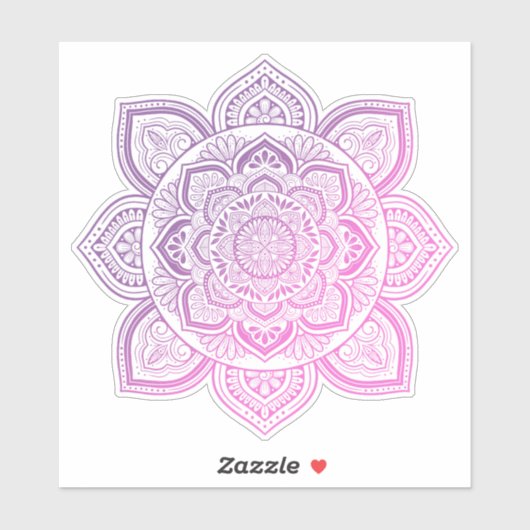 Everbloom Mandala Custom-Cut Vinyl Sticker シール (シート)