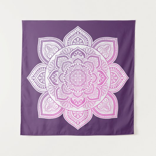 Everbloom Mandala Fine Art Tapestry タペストリー (正面)