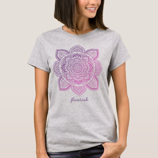 Everbloom Mandala Personalized T-Shirt Tシャツ (正面)