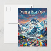 Everest Base Camp Nepal ポストカード (正面/裏面)